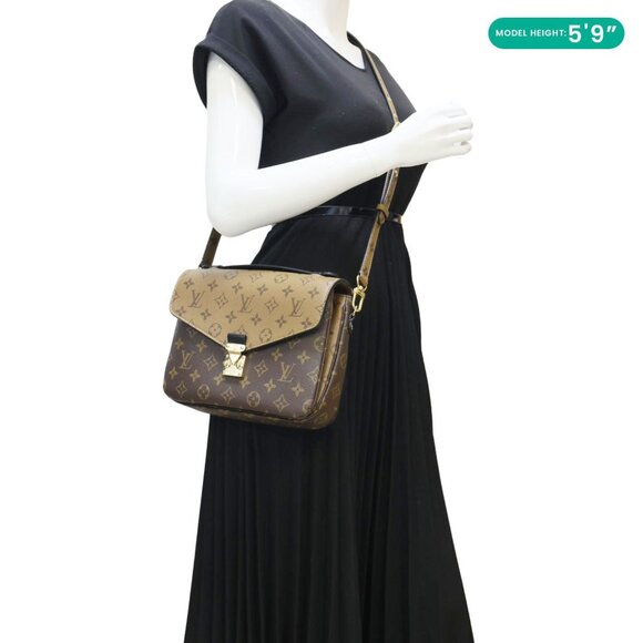 Louis Vuitton  Metis Pochette Reverse Monogram Canvas Crossbody Bag Brown - Picture 2 of 14